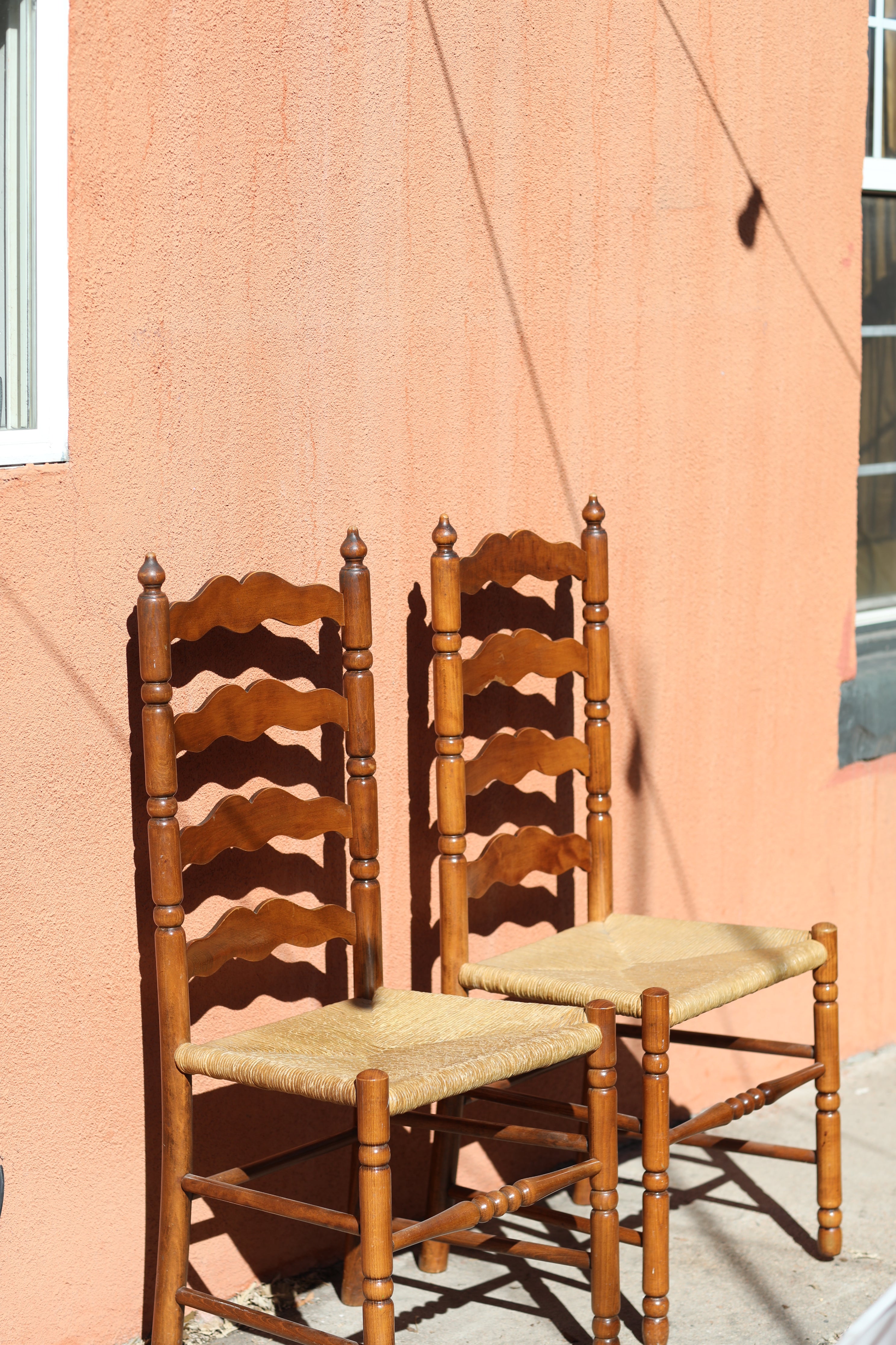 Tell City Vintage Ladder Back Chair (PAIR)